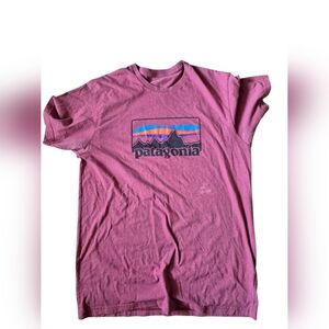 Patagonia Pink Graphic Logo Tee